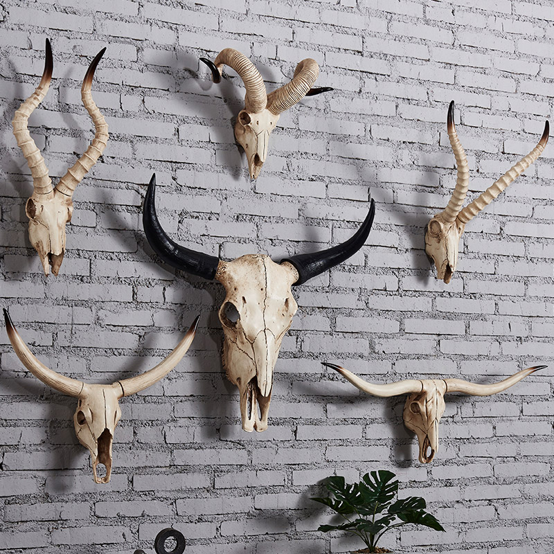 Home Decor Brand - Sztuczna czaszka krowy Owca czaszka Dekoracja