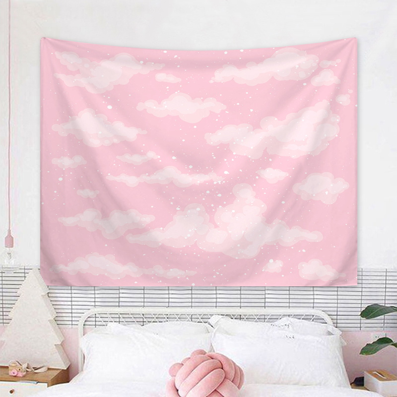 Home Decor Brand - 1 szt. Gobelin z chmurami nieba,