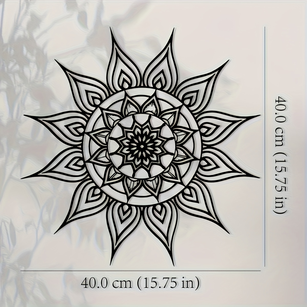 Home Decor Brand - Marka 2D Płaski Czarno-Biały Metalowy Obraz