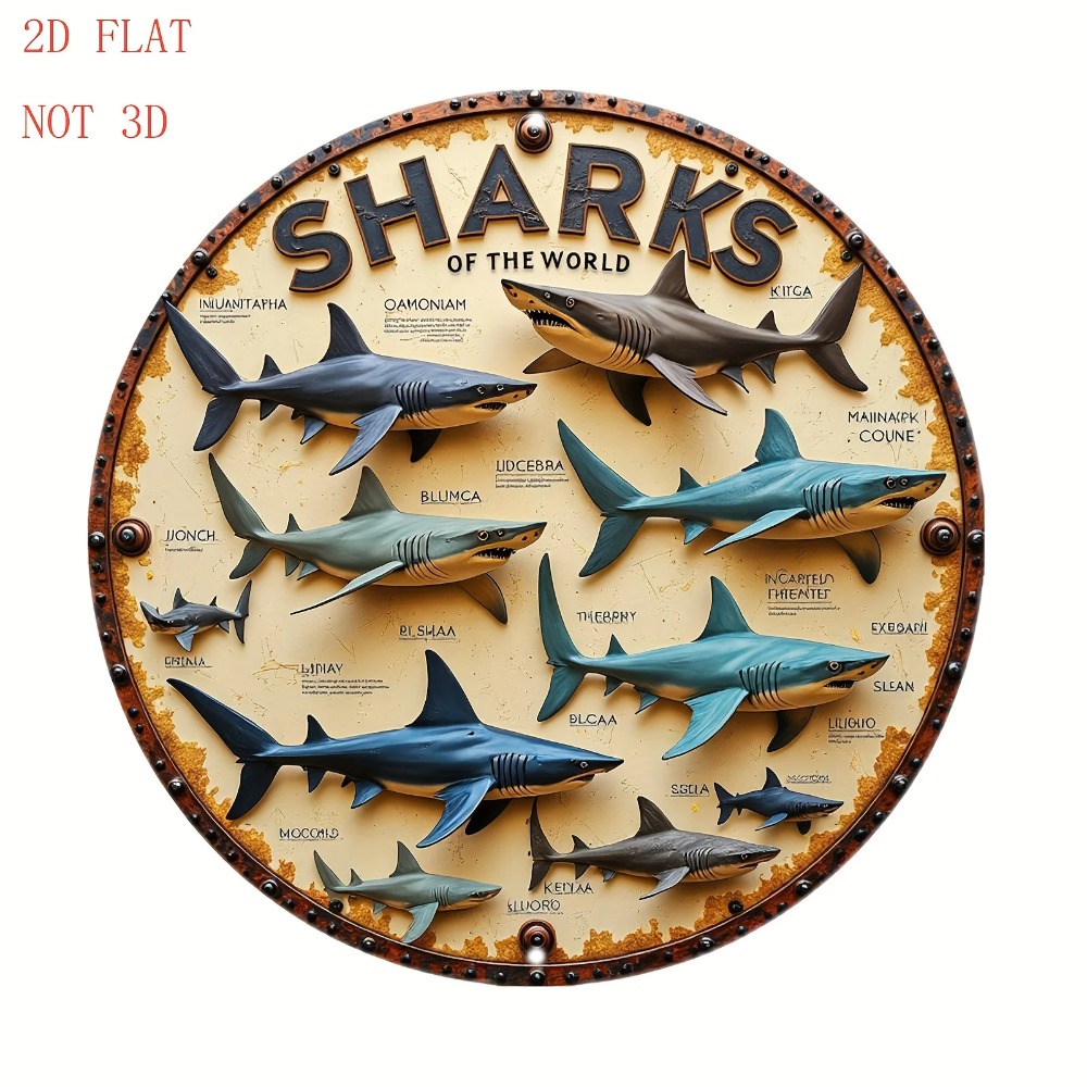 Home Decor Brand - Dekoracja ścienna z aluminium marki Shark,
