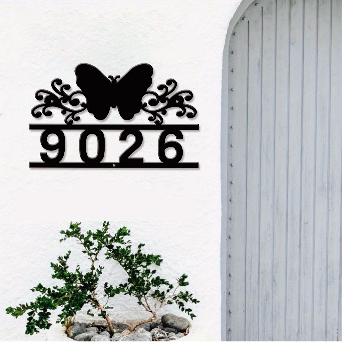 Home Decor Garden - 1 szt. Personalizowany metalowy numer domu
