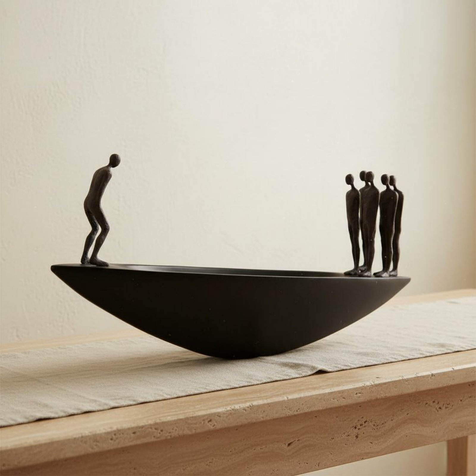 Home Decor Brand - Nowoczesna statuetka żaglówki z żywicy, artystyczna