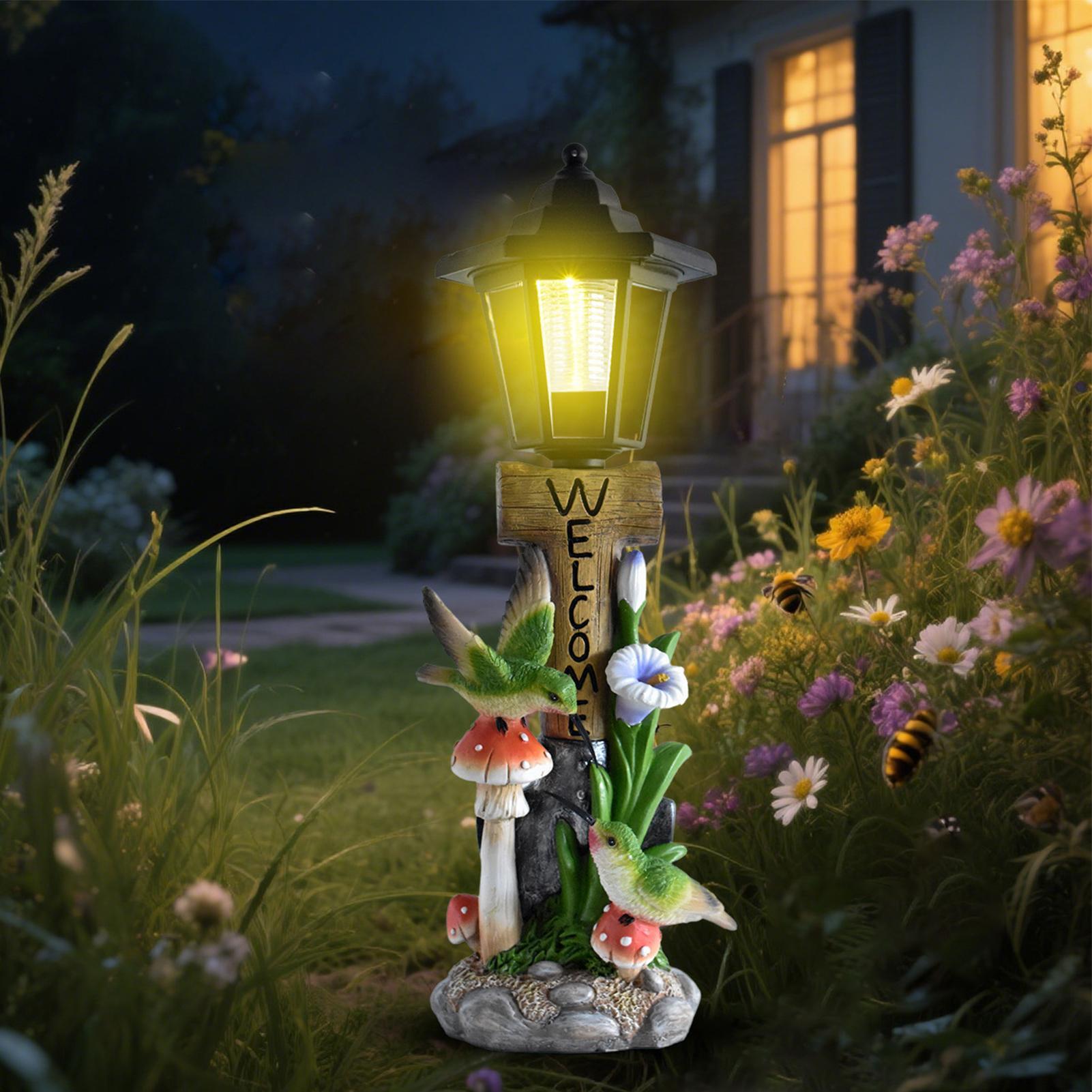 Home Decor Resin - Solarne lampki ogrodowe w kształcie statuetki,