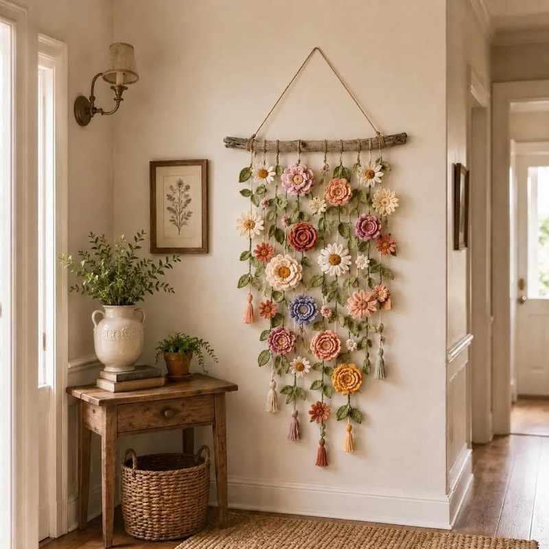 Macrame Wall Hanging - Nowa, ręcznie wykonana dekoracja ścienna w
