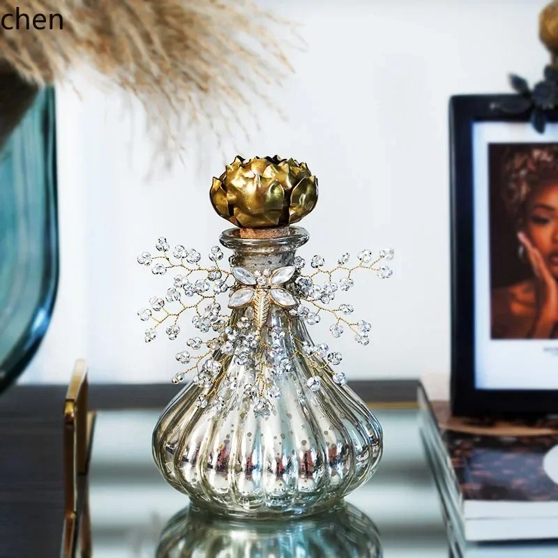 Home Decor Resin - - Retro Vintage Szklany Flakon na