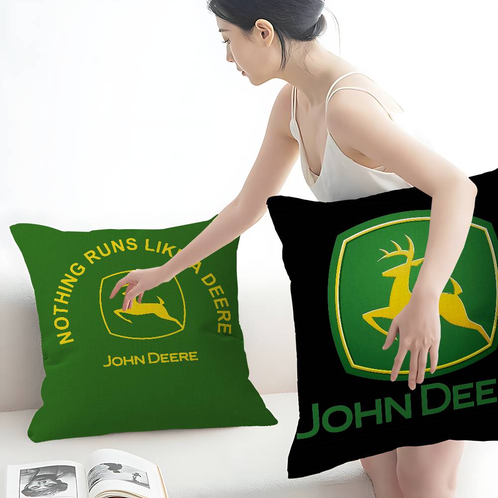 Home Decor Logo Design - Poszewka na poduszkę z logo J-John-Deere