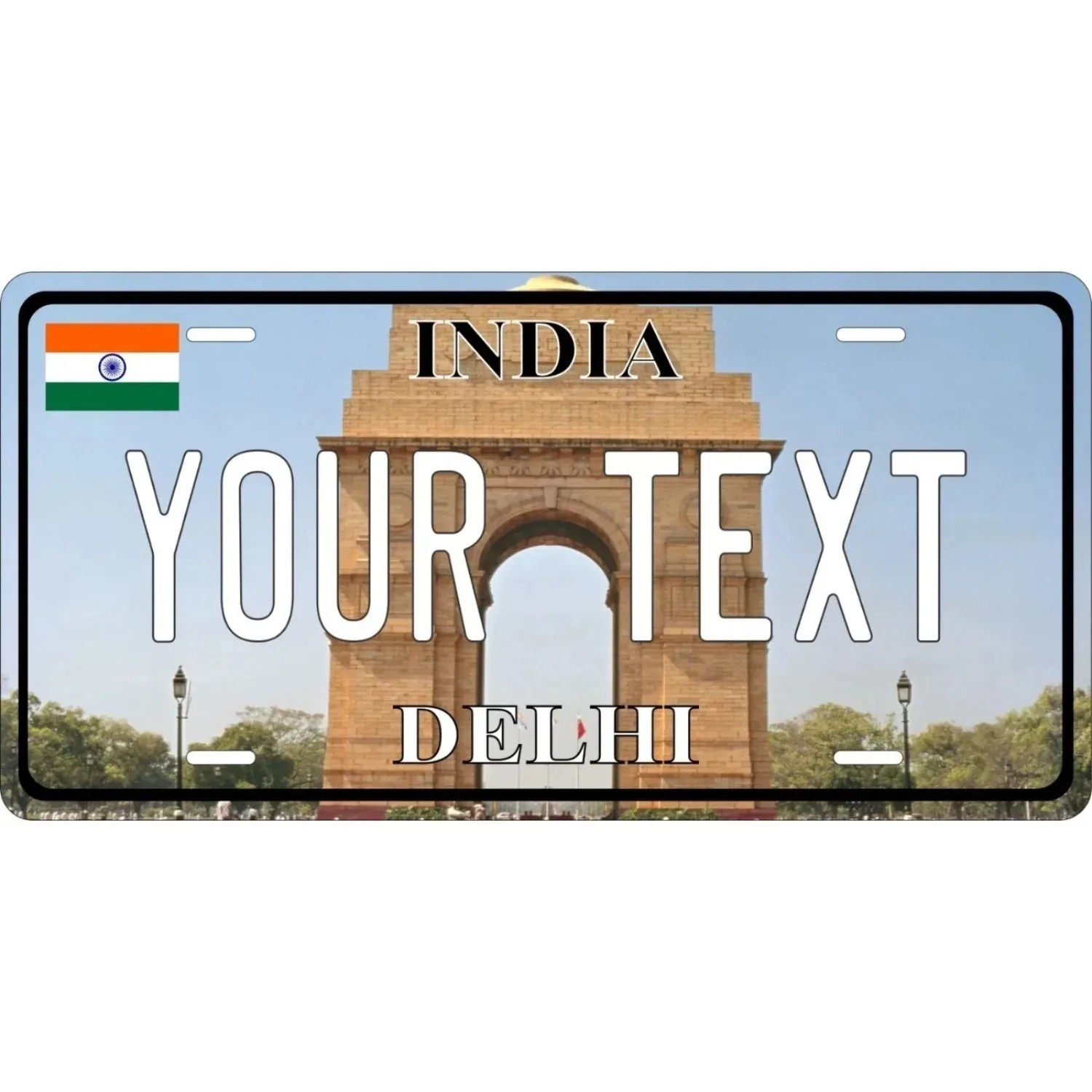 Home Decor Delhi - 1 szt. [2D Płaski] Personalizowany Metalowy