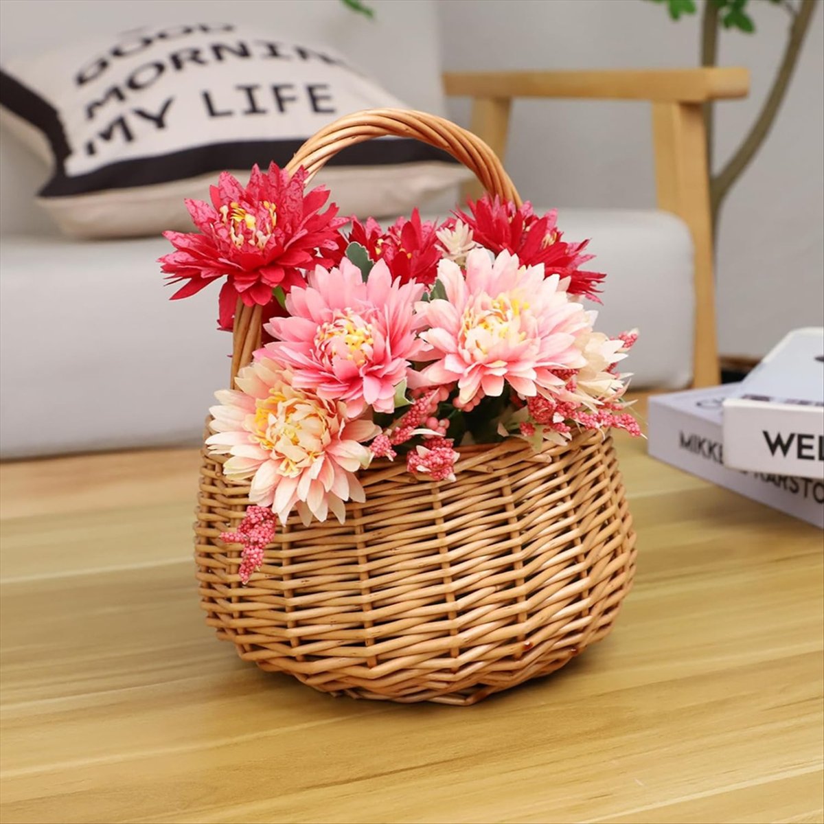 Wiklinowy kosz piknikowy z uch – Home Decor Garden recenzja i cena