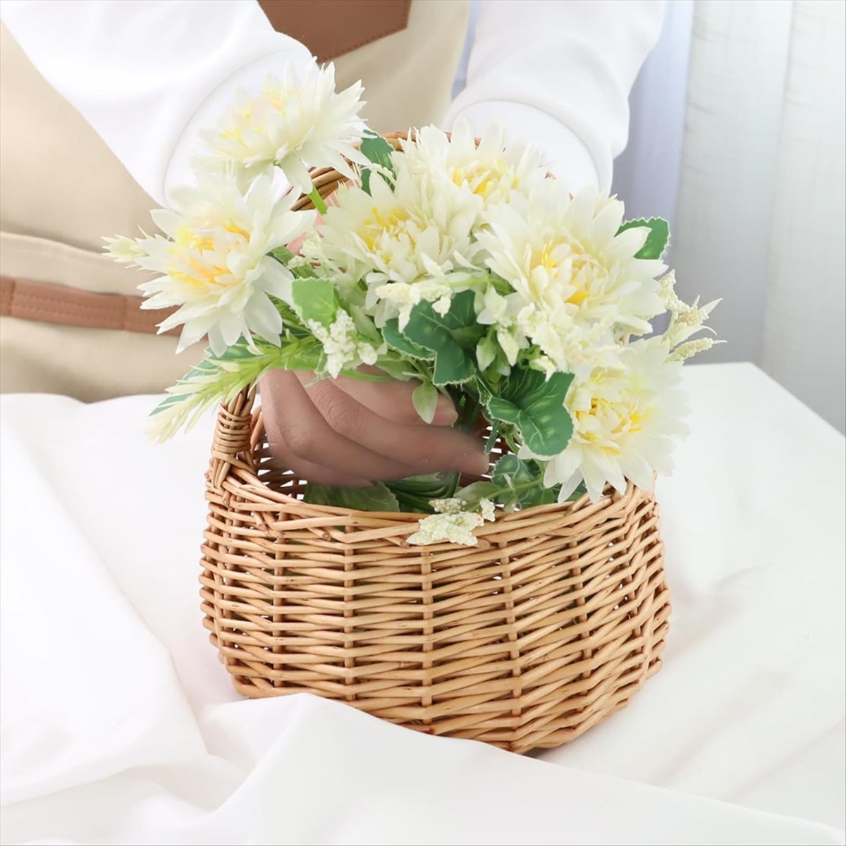 Wiklinowy kosz piknikowy z uch – Home Decor Garden recenzja i cena