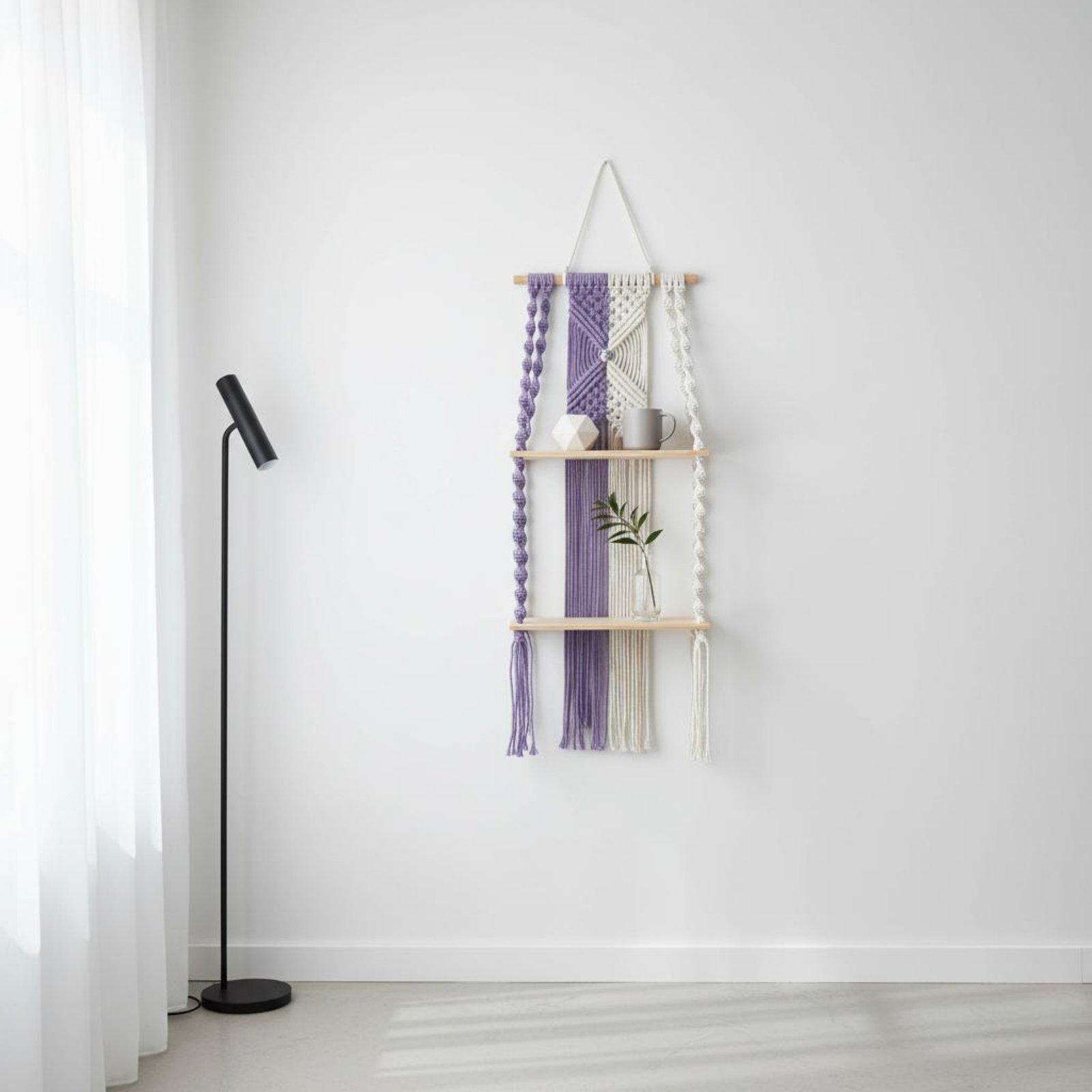 Półka wisząca w stylu boho, ła – Macrame Wall Hanging recenzja i cena