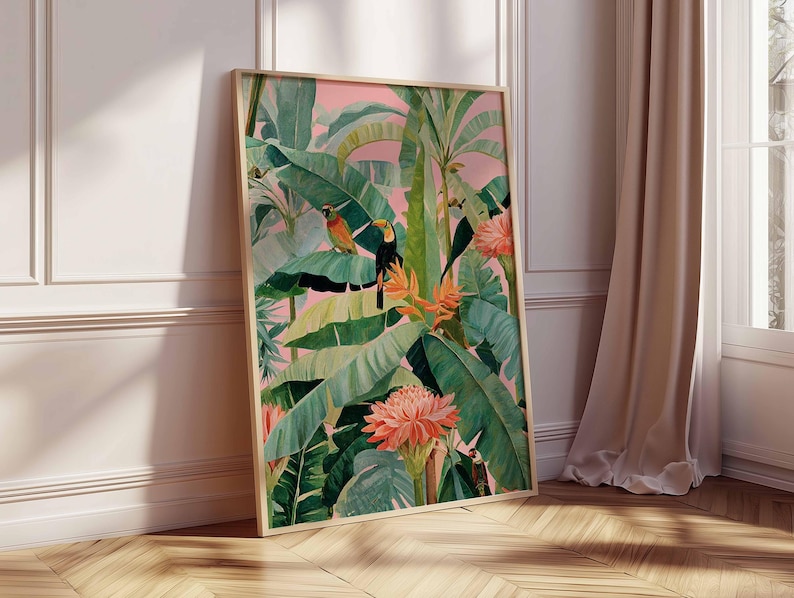 1 szt. Retro Tropikalny Plakat – Home Decor Trends recenzja i cena