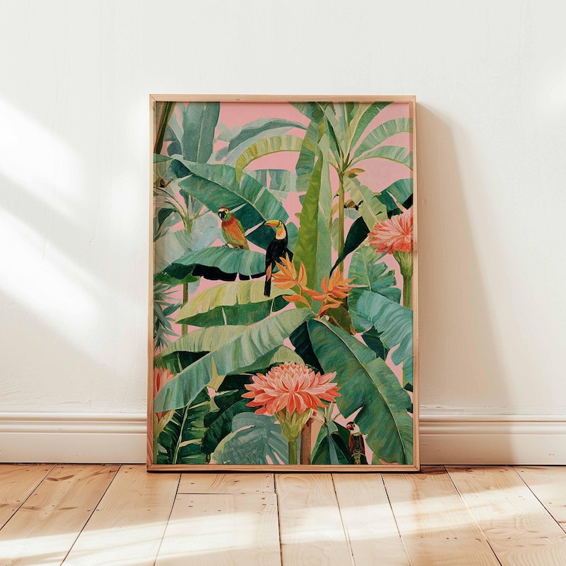 1 szt. Retro Tropikalny Plakat – Home Decor Trends recenzja i cena