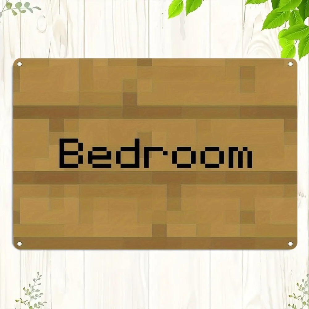 Vintage Pixel Art Bedroom Sign – Home Decor Trends recenzja i cena