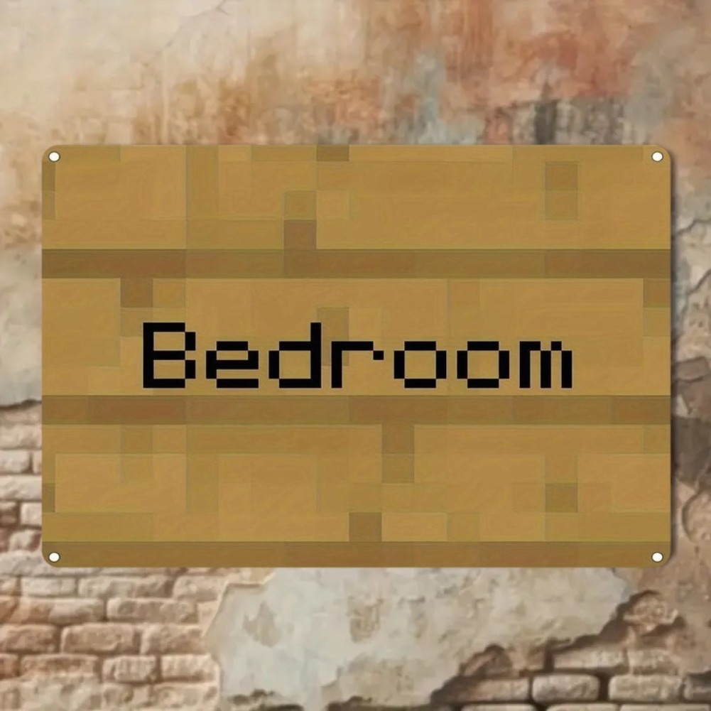 Vintage Pixel Art Bedroom Sign – Home Decor Trends recenzja i cena