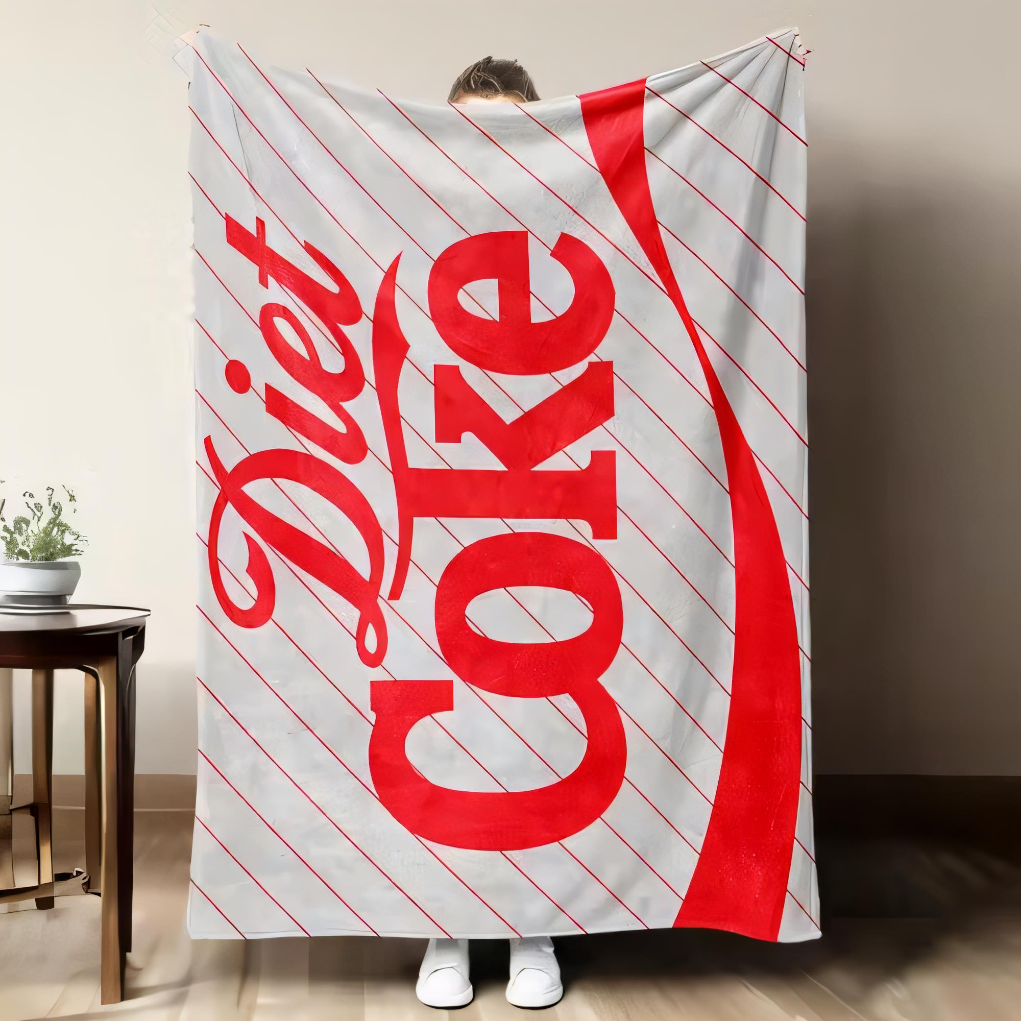 Koc z logo Diet Coke, miękki i – Home Decor Logo Design recenzja i cena