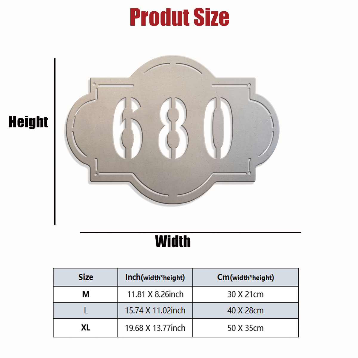 1 szt. Metalowa tabliczka na d – Home Decor Garden recenzja i cena