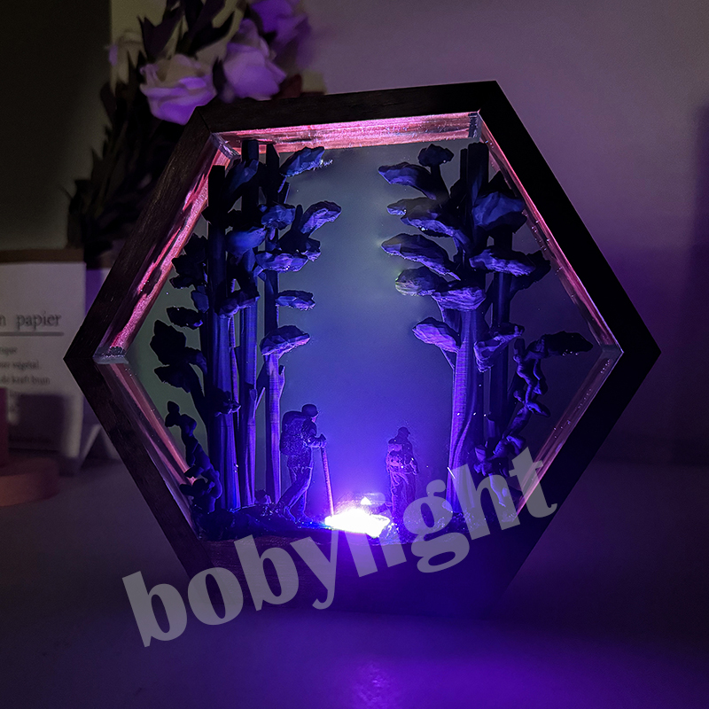 Figurka Turysty, Stolik, Lampa – Home Decor Resin recenzja i cena