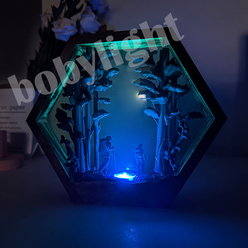 Figurka Turysty, Stolik, Lampa – Home Decor Resin recenzja i cena