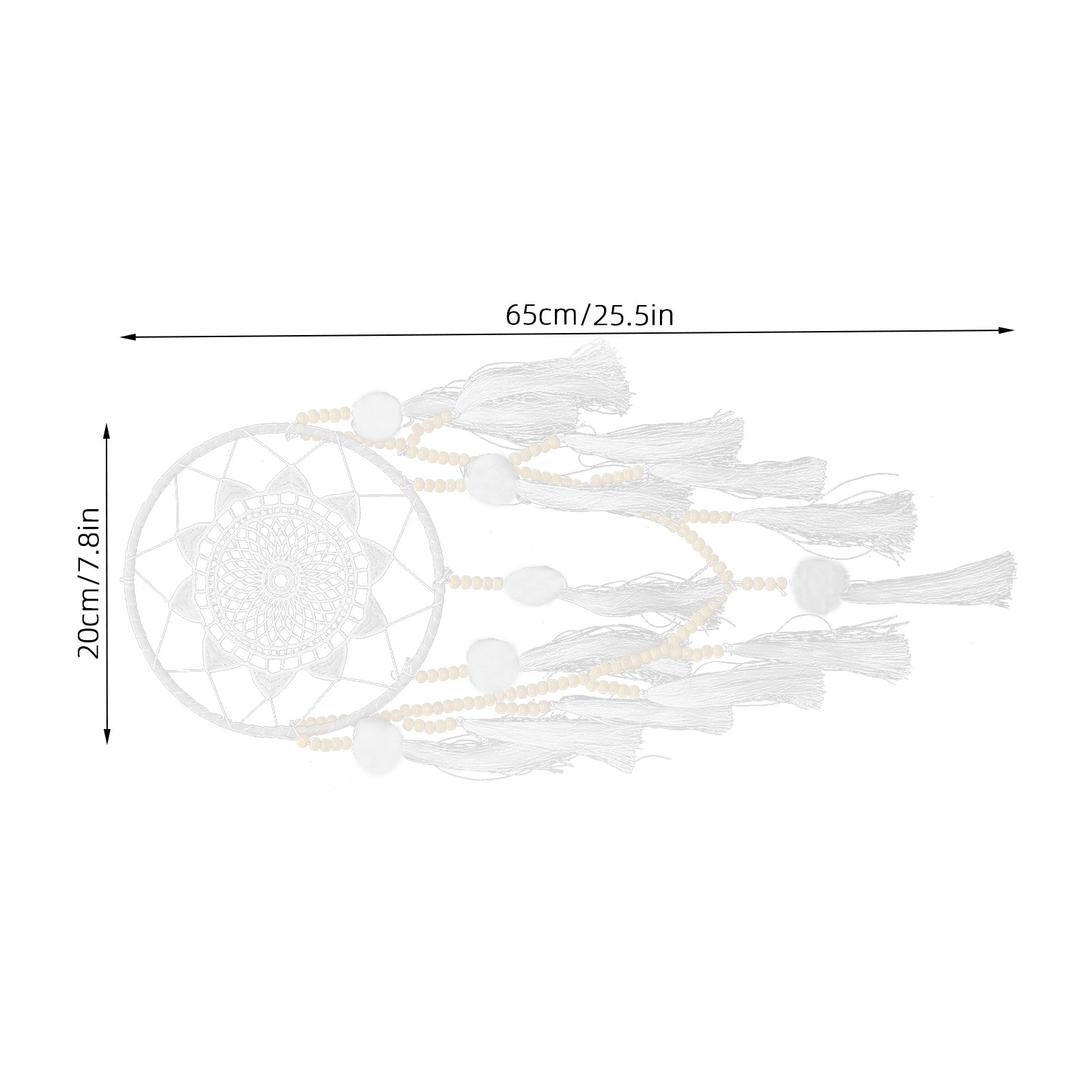 Duży biały łapacz snów w stylu – Macrame Wall Hanging recenzja i cena