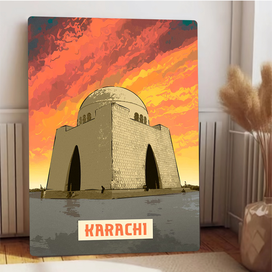Obraz na ścianę z metalu w ram – Home Decor Karachi recenzja i cena