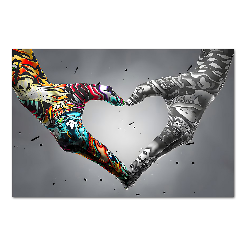 Graffiti Ręka Miłość Obraz na  – Home Decor Manufacturers recenzja i cena