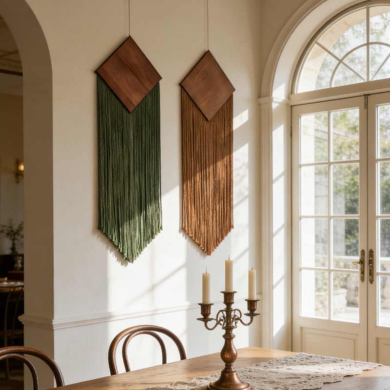 Bohemianowa bawełniana tkanina – Macrame Wall Hanging recenzja i cena
