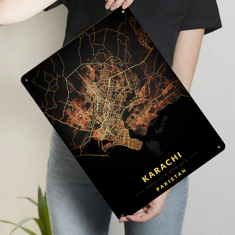 Mapa miasta Karachiego, Pakist – Home Decor Karachi recenzja i cena
