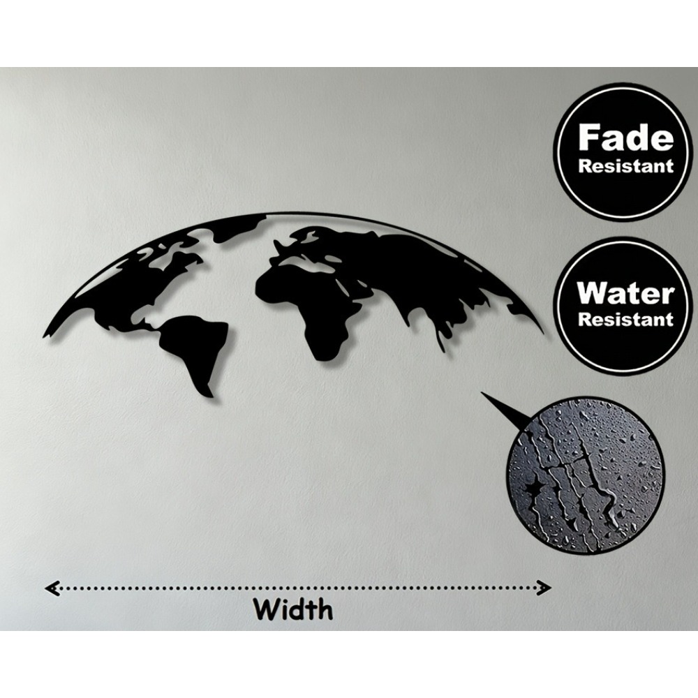 Metalowa mapa świata 2D, rzeźb – Home Decor Brand recenzja i cena